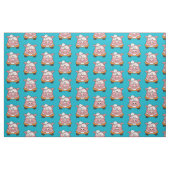 Carwash Pig Cartoon Pattern Stof (Fat Quarter)