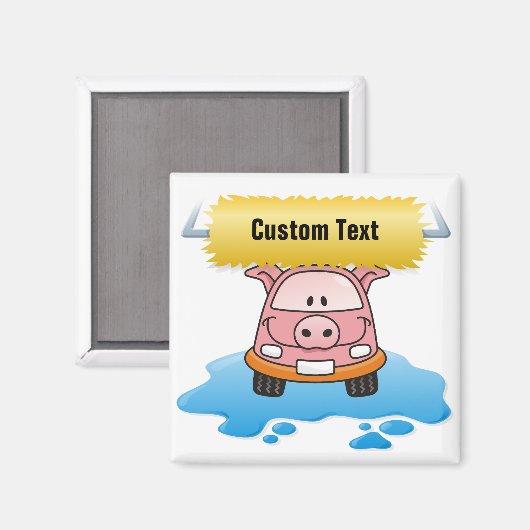 Carwash Pig Magneet (Voorkant / Achterkant)