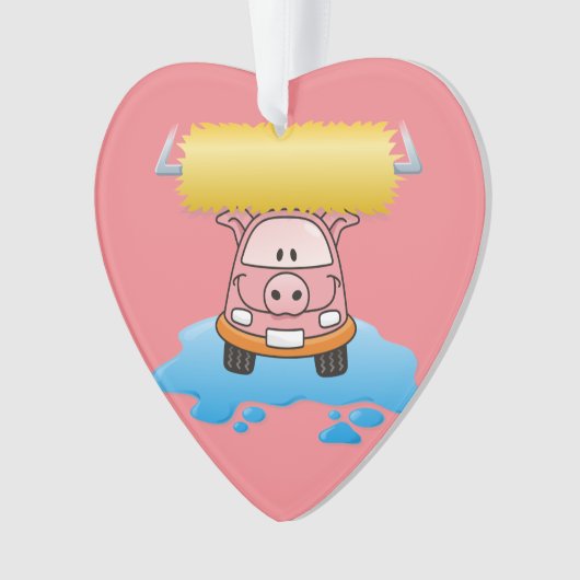 Carwash Pig Ornament (voorkant)