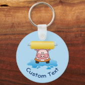 Carwash Pig Sleutelhanger (Voorkant)