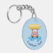 Carwash Pig Sleutelhanger (Voorkant Links)