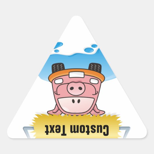 Carwash Pig Sticker (Voorkant)