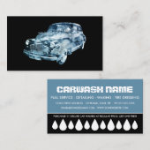 carwash punch card klantenkaartje (Voorkant / Achterkant)