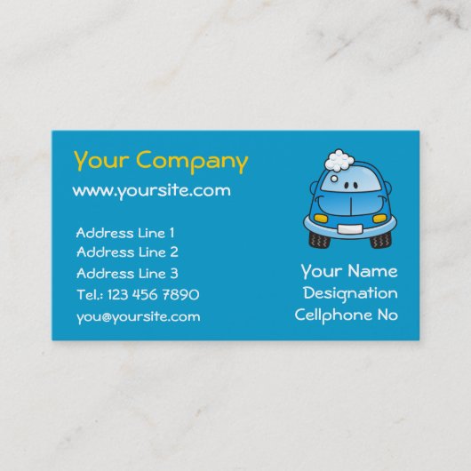 Carwash Visitekaartje (Voorkant)