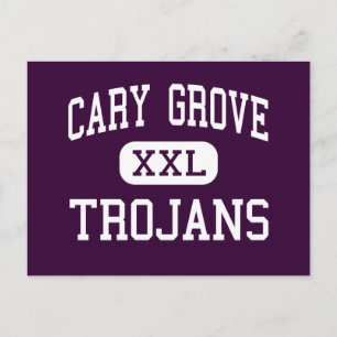 Cary Grove - Trojans - High School - Cary Illinois Briefkaart