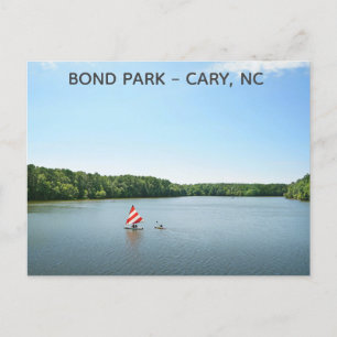 Cary North Carolina Bond Park Lake Travel Briefkaart