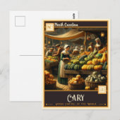 Cary, North Carolina |  Briefkaart (Voorkant / Achterkant)