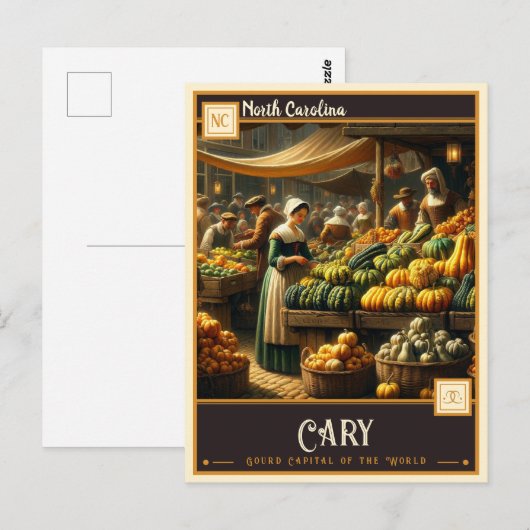 Cary, North Carolina |  Briefkaart (Voorkant / Achterkant)