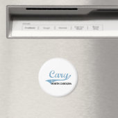Cary North Carolina City Classic Magneet (Insitu (Vaatwasser))