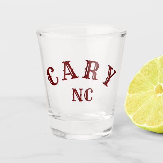 Cary, North Carolina Shot Glas (Voorkant)