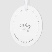 Cary North Carolina Travel USA Ornament (voorkant)