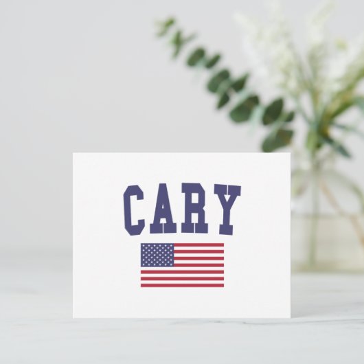 Cary US Flag Briefkaart (Staand voorkant)