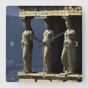 Caryatids, Acroplis, Athene Vierkante Klok