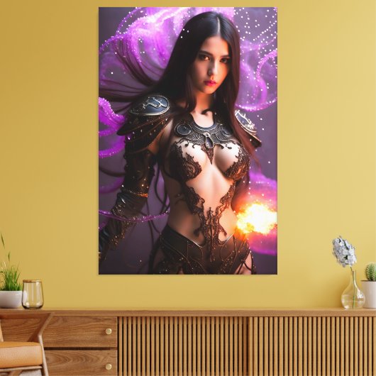 Carybdea Brevipedalia 014 Canvas Afdruk (Insitu (Woonkamer))