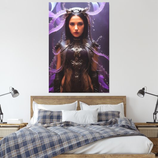 Carybdea Brevipedalia 062 Canvas Afdruk (Insitu (Slaapkamer))