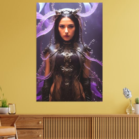 Carybdea Brevipedalia 062 Canvas Afdruk (Insitu (Woonkamer))