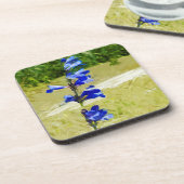 Carys Beardtongue Bloem Abstract Impressionisme Drankjes Onderzetter (Linkerzijde)