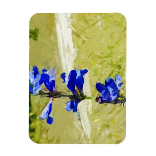 Carys Beardtongue Bloem Abstract Impressionisme Magneet (Verticaal)