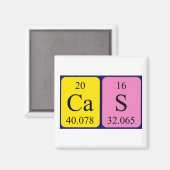 Cas periodieke table name magnet (Voorkant / Achterkant)