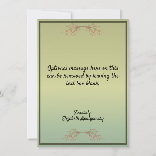 Casa Bahia Bonita Dank u 0759 Bedankkaart (Achterkant)