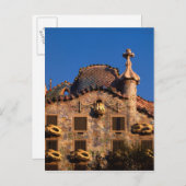 Casa Batilo, Gaudi Architecture, Barcelona, Briefkaart (Voorkant / Achterkant)
