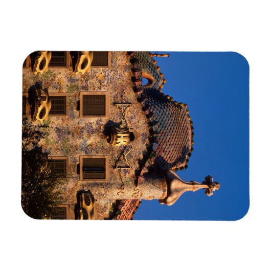 Casa Batilo, Gaudi Architecture, Barcelona, Magneet (Horizontaal)