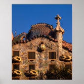 Casa Batilo, Gaudi Architecture, Barcelona, Poster (Voorkant)