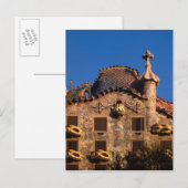 Casa Batilo, Gaudi-architectuur, Barcelona, Briefkaart (Voorkant / Achterkant)