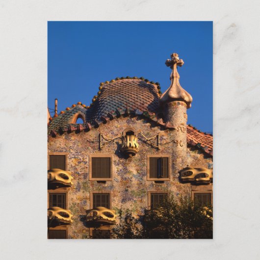 Casa Batilo, Gaudi-architectuur, Barcelona, Briefkaart (Voorkant)