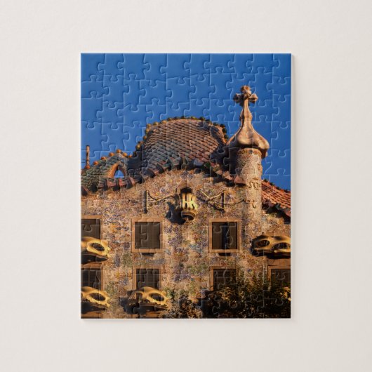 Casa Batilo, Gaudi-architectuur, Barcelona, Legpuzzel (Verticaal)