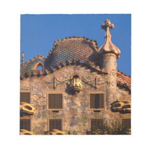 Casa Batilo, Gaudi-architectuur, Barcelona, Notitieblok
