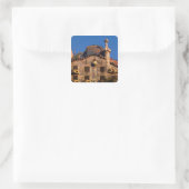 Casa Batilo, Gaudi-architectuur, Barcelona, Vierkante Sticker (Tas)