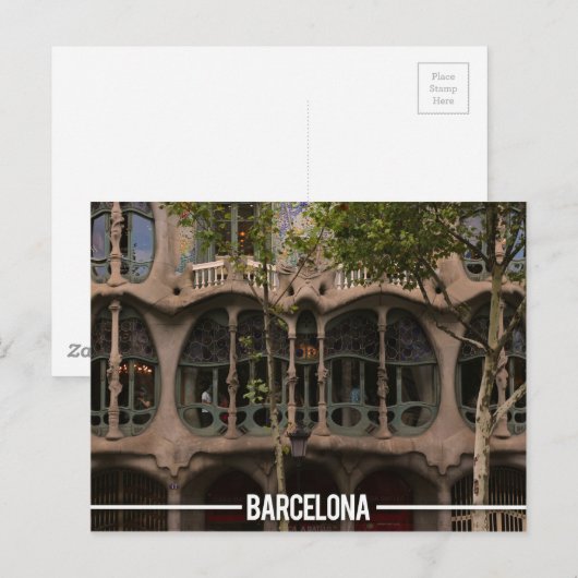 Casa Batllo - Antoni Gaudi, Barcelona Briefkaart (Voorkant / Achterkant)
