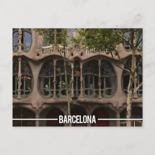 Casa Batllo - Antoni Gaudi, Barcelona Briefkaart