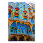 Casa Batllo Barcelona Spanje Foto Afdruk (Voorkant)