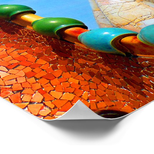 Casa Batllo Barcelona Spanje Poster (Hoek)