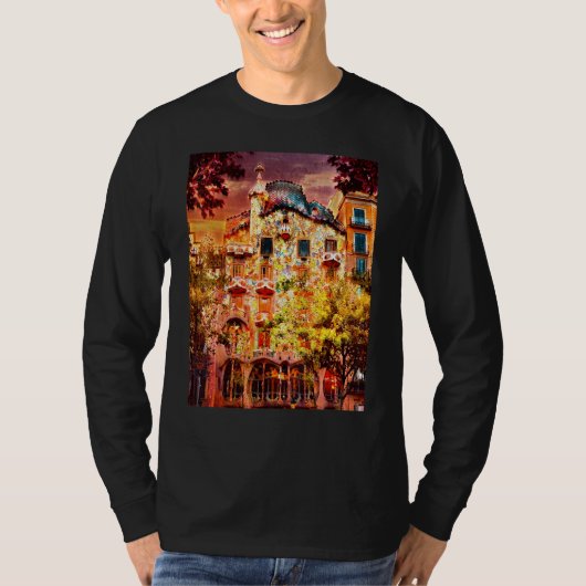 Casa Battlo Barcelona Spanje T-shirt (Voorkant)