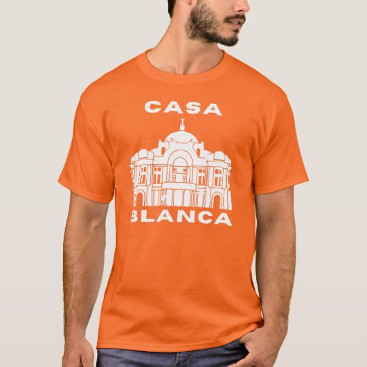 Casa Blanca, het Witte Huis T-shirt (Voorkant)