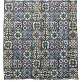 Casa Colorida Azulejo  Douchegordijn (Voorkant)