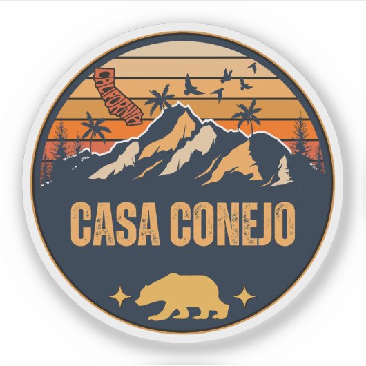 Casa Conejo, Californië Sticker (Voorkant)