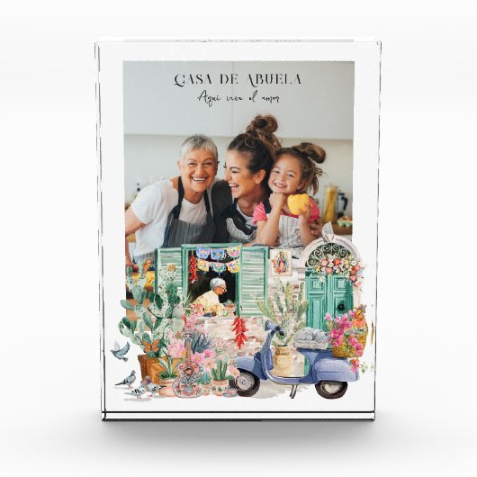 Casa de Abuela | Personalized Photo Fotoblokken (Voorkant)