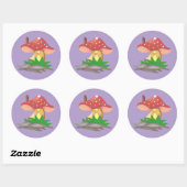 Casa de Cogumelo Ronde Sticker (Vel)