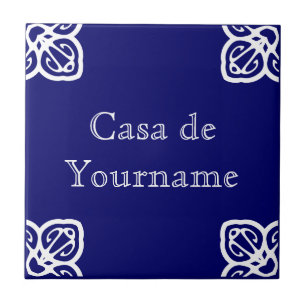Casa de Custom Name Tile Sign Tegeltje