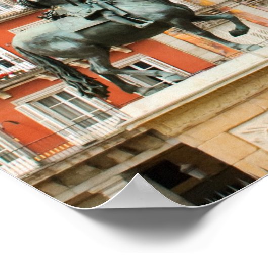Casa de la Panaderia, Plaza Mayor, Madrid Poster (Hoek)
