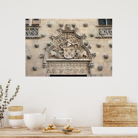 Casa de las Conchas, Salamanca Poster (Keuken)