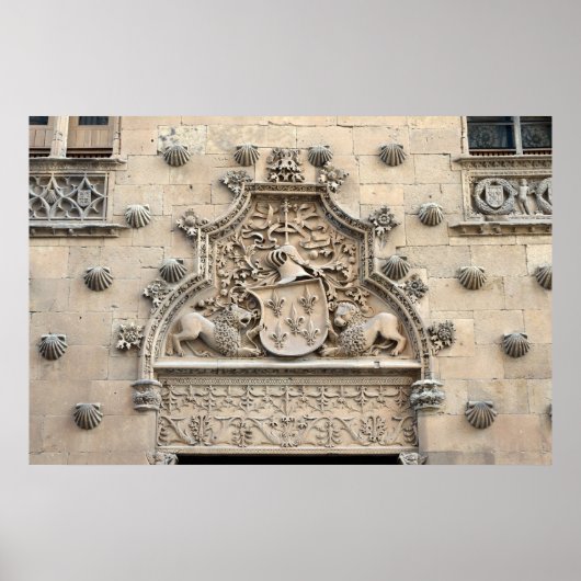 Casa de las Conchas, Salamanca Poster (Voorkant)