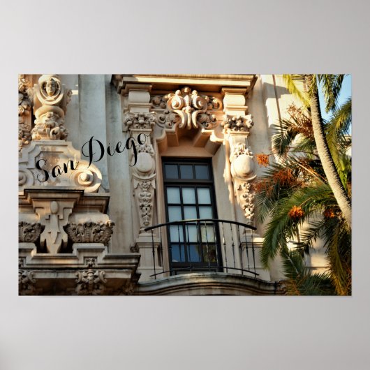 Casa del Prado, Balboa Park, San Diego, Californië Poster (Voorkant)