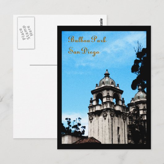 Casa Del Prado Theater, Balboa Park, San Diego Briefkaart (Voorkant / Achterkant)