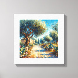 Casa di Campagnia Siciliana 2 van 3 Canvas Afdruk