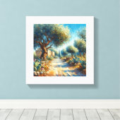 Casa di Campagnia Siciliana 2 van 3 Canvas Afdruk (Insitu (Houten vloer))